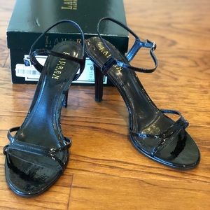 Ralph Lauren black patent leather heels